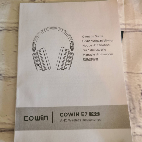 Cowin E7 Pro Bluetooth Noise-Cancelling Over Ear Headphones Blue - Picture 4 of 4